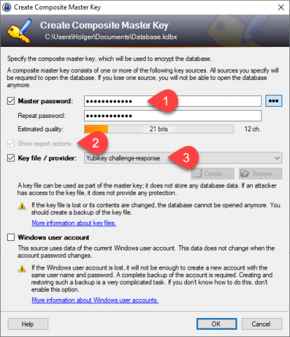 Neue Keepass-Datenbank