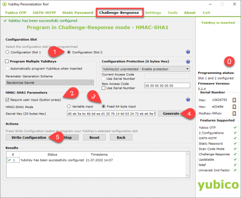 Yubiko Personalization Tool