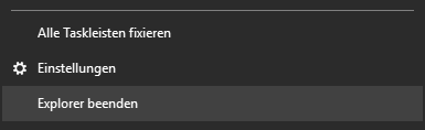 explorer beenden