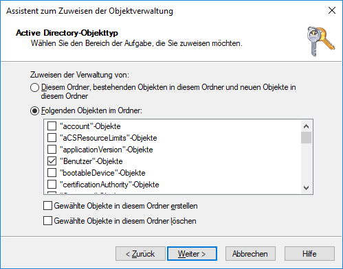 5   Benutzer Objekte