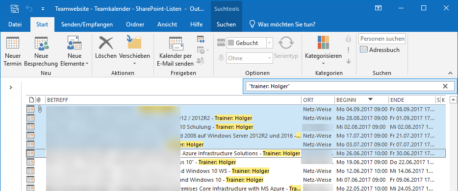 Outlook Kalender   1